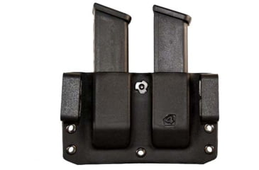 Image of Comp-Tac Twin Warrior Mag Pouch OWB Kydex, Size 4 - Glock 9/40 Double Stack, .45 GAP, Black, C70904000NBKN