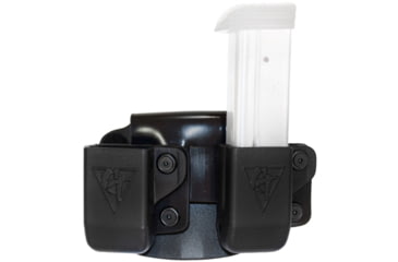 Image of CompTac Twin Paddle Mag OWB Kydex , Black , Left, 1911 Double, HK USP 9/40/45 Poly, Walther PPQ .45, C62410000LBKN