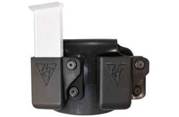 Image of CompTac Twin Paddle Mag OWB Kydex , Black , Left, 1911 Single Stack, KAHR, Springfield XD - S, Sig 220, C62401000LBKN