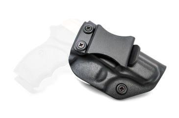 Image of Rounded IWB KYDEX Holster, Bersa Thunder .380 CC, Right Hand, Black, BSA-THNDR380CC-BK-RH-VAR