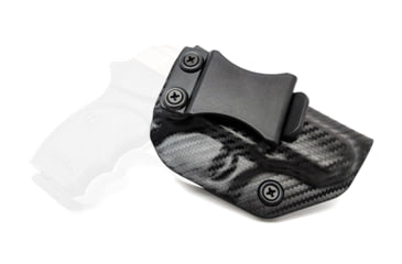 Image of Rounded IWB KYDEX Holster, Bersa Thunder .380 CC, Right Hand, Carbon Fiber, BSA-THNDR380CC-CF-RH-VAR