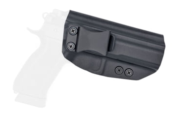 Image of Rounded IWB KYDEX Holster, CZ 75 SP01 Phantom, RH, Black, CZU-75SP01PHNTM-BK-RH-VAR