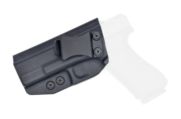 Image of Rounded IWB KYDEX Holster, Glock 17/22/31 Gen 1-5, Left Hand, Black, GLK-172231-BK-LH-VAR