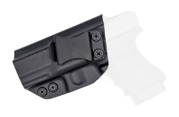 Image of Rounded IWB KYDEX Holster, Glock 30S, Left Hand, Black, GLK-30S-BK-LH-VAR