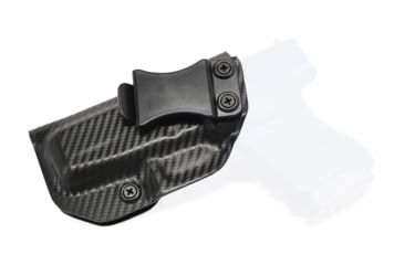 Image of Rounded IWB KYDEX Holster, Glock 36, Non-Rail, Left Hand, Carbon Fiber, GLK-G36-CF-LH-VAR