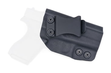 Image of Rounded IWB KYDEX Holster, Glock 42, Right Hand, Black, GLK-G42-BK-RH-VAR