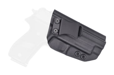Image of Rounded IWB KYDEX Holster, Sig Sauer P226 w/Rail, Right Hand, Black, SSR-P226WRL-BK-RH-VAR