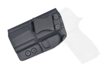Image of Rounded IWB KYDEX Holster, Sig Sauer P320 Compact/Carry, RMR Cut, Right Hand, Black, SSR-P320-BK-RH-VAR-RMR