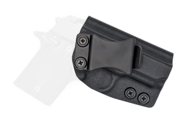 Image of Rounded IWB KYDEX Holster, Sig Sauer P938, Right Hand, Black, SSR-P938-BK-RH-VAR