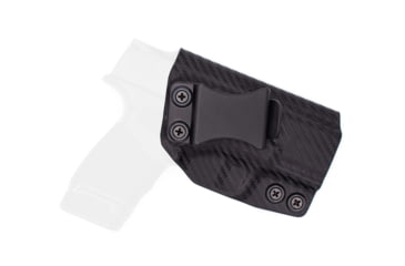 Image of Rounded IWB KYDEX Holster, Springfield Hellcat, Right Hand, Carbon Fiber, SFA-HELLCAT-CF-RH-VAR