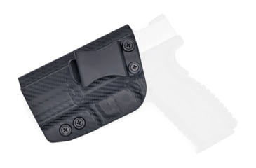 Image of Rounded IWB KYDEX Holster, Springfield XD-M 4.5in, Left Hand, Carbon Fiber, SFA-XDM94045IN-CF-LH-VAR