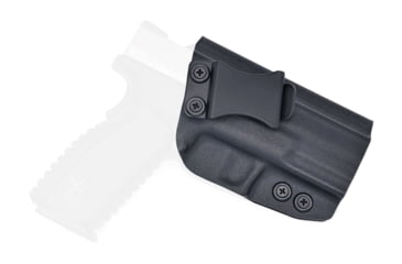 Image of Rounded IWB KYDEX Holster, Springfield XD-M 4.5in, Right Hand, Black, SFA-XDM94045IN-BK-RH-VAR