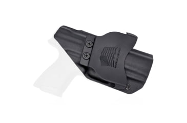 Image of Rounded OWB KYDEX Paddle Holster, Beretta APX, Left Hand, Black, BTA-APX-BK-LH-OWBPDL