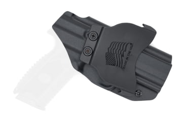 Image of Rounded OWB KYDEX Paddle Holster, FN Herstal 509, Left Hand, Black, FNS-FN509-BK-LH-OWBPDL