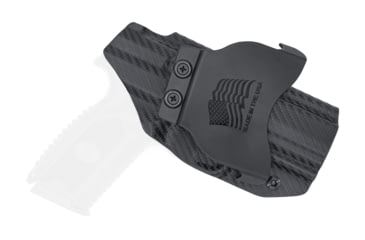 Image of Rounded OWB KYDEX Paddle Holster, FN Herstal 509, Left Hand, Carbon Fiber, FNS-FN509-CF-LH-OWBPDL