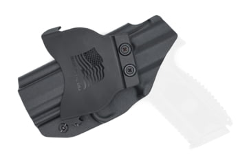 Image of Rounded OWB KYDEX Paddle Holster, FNH 509 Compact, Right Hand, Black, FNS-FN509CMPCT-BK-RH-OWBPDL