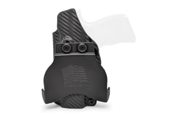Image of Rounded OWB KYDEX Paddle Holster, Sig Sauer P365, Right Hand, Carbon Fiber, SSR-P365-CF-RH-OWBPDL
