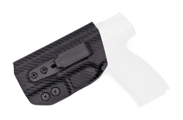 Image of Rounded Tuckable IWB KYDEX Holster, CZ P-10 F, Left Hand, Carbon Fiber, CZU-P10FS-CF-LH-TUCK