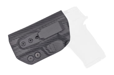 Image of Rounded Tuckable IWB KYDEX Holster, Smith &amp; Wesson M&amp;P SHIELD 380 EZ, Left Hand, Carbon Fiber Black, SWN-MPSH380EZ-CF-LH-TUCK