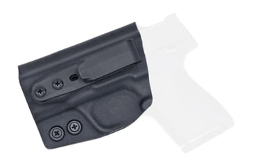 Image of Rounded Tuckable IWB KYDEX Holster, Smith &amp; Wesson M&amp;P SHIELD 9mm/40SW, Left Hand, Black, SWN-MPSHIELD-BK-LH-TUCK