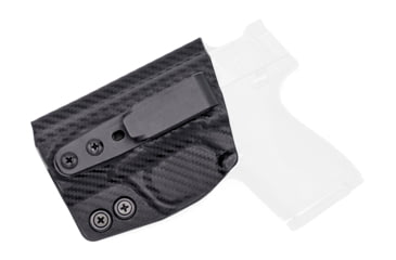 Image of Rounded Tuckable IWB KYDEX Holster, Smith &amp; Wesson M&amp;P SHIELD 9mm/40SW, Left Hand, Carbon Fiber, SWN-MPSHIELD-CF-LH-TUCK