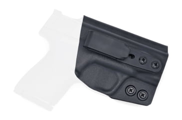 Image of Rounded Tuckable IWB KYDEX Holster, Smith &amp; Wesson M&amp;P SHIELD 9mm/40SW, Right Hand, Black, SWN-MPSHIELD-BK-RH-TUCK