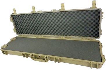 Image of Condition 1 100818 Airtight/Watertight Rifle Wheeled Case w/ Slab Foam, Tan, Large H818TNF8968AC1
