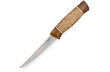 Image of Condor Tool and Knife Angler Knife, 10in Overall, 5in 420Hc SS Blade, Walnut And Cork Handle, Cork Helps The Knife Float, Black Leather Sheath, CTK111-5