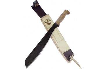 Image of Condor Tool and Knife Australian Army Machete Fixed Blade Knife, 12.75in, 1075HC Steel, Brown, Walnut Handle, CTK1808-12.9