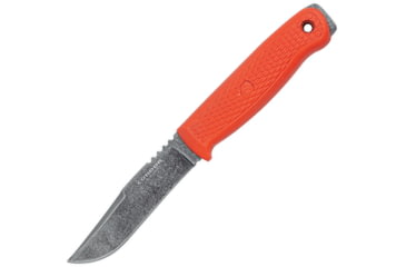 Image of Condor Bushglider Knife Orange, 4.25 black stonewash finish 1095HC steel clip poi, Orange textured polypropylene handle, CTK3951-4.2HC