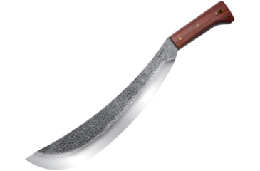 Image of Condor Tool and Knife Engineer Bolo Machete Knife, 20 1/8in Overall, 15in 1075 High Carbon Steel Blade With Classic Finish, Brown Hardwood Handle, Brown Leather Sheath, CTK41715HC