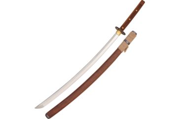 Image of Condor Tool and Knife Kondoru Katana Fixed Blade Knife, 28.75in, 1075 Carbon Steel, Standard Edge, Brown, Walnut Handle CTK10152875HC