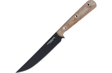 Image of Condor Tool and Knife Skirmish Knife, 10.5in Overall, 5.5in Black Traction Coated 1075Hc Steel Blade, Natural Canvas Micarta Handle, Black Kydex Molle Compatible Sheath, CTK1815-5.6