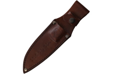 Image of Condor Tool and Knife Austral Fixed Blade Knife, 9in Overall, 4.63in Natural Finish Scandi Grind 1095HC Steel Blade, Burnt American Hickory Handle, Brown Leather Belt Sheath, CTK3962-4.6-HC