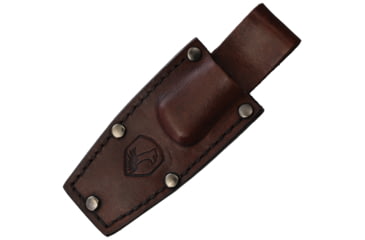 Image of Condor Tool and Knife Mountaineer Trail Wingman Knife, 6.75in Overall, 2.75in Blasted Satin Flat Ground 14C28N Sandvik SS Blade, Brown Micarta Handle, Leather Sheath, CTK121-2.75-SK