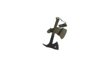Image of Condor Tool and Knife Sentinel Axe Army Green, 1075 High Carbon Steel Black Traction Powder Coating Blade, Paracord Wrapped Handle, CTK1809-3.6