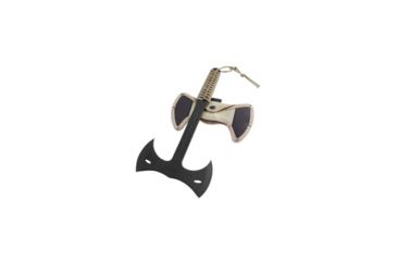 Image of Condor Tool and Knife Throwing Axe Double Bit Canvas Sheat, 1075 High Carbon Steel Epoxy Black Powder Coating, Paracord Wrapped Handle, CTK1402-1.4