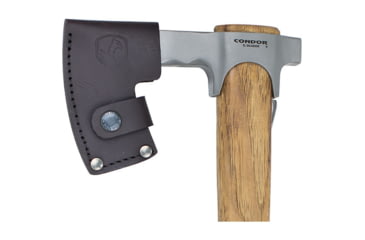Image of Condor Tool and Knife Travelhawk Axe, 16.25in Overall, 6.88in Blasted Satin 1060Hc Steel Axe Head With 4in Cutting Edge, Hickory Handle, CTK104-1.87