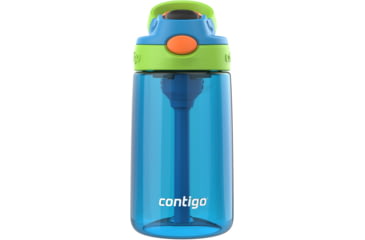 Image of Contigo Asclnbl PP Bottle, 14 oz, Blue Poppy Cool Lime, 14, CTPLASCLN2514-27
