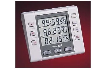 Image of VWR Three-Channel Alarm Timer with Triple Display 5000 Vwr Timer Countdown Alarm