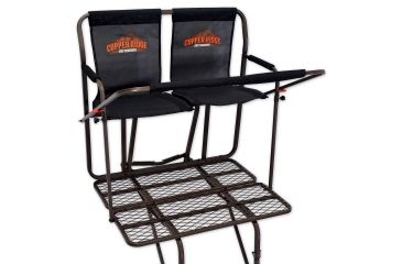 Image of Copper Ridge Outdoors 18 foot Ultra Comfort 2-Man Tree Stand w/Ladder, Black LS5004CR