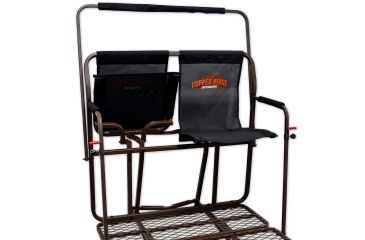 Image of Copper Ridge Outdoors 18 foot Ultra Comfort 2-Man Tree Stand w/Ladder, Black LS5004CR