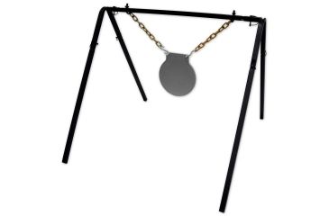 Image of Copper Ridge Outdoors AR500 10 inch Gong Target w/Stand, 1/2 in Thick, Silver SH5055CR