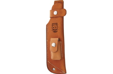 Image of Cougar Creek Wilderness Survivor Knife, 10.5in Overall, 5.75in Satin 1095Hc Steel Blade, OD Green Linen Micarta Handle, Yellow Liners, Brown Leather Sheath, QC0113 OD MICARTA