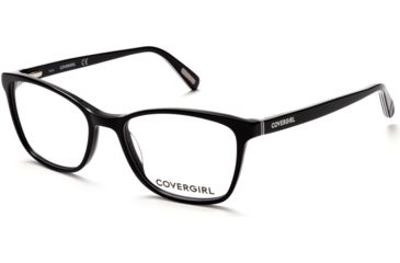 Image of Cover Girl CG0484 Eyeglass Frames - Shiny Black Frame Color