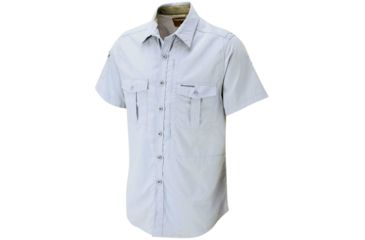 Image of Crag Hoppers NosiLife Short Sleeve Shirt - Men's-Maya Blue-X-Large
