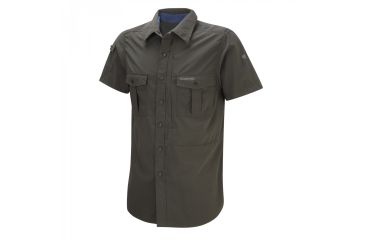 Image of NosiLife Short Sleeve Shirt - Mens-Dark Khaki-XX-Large