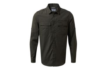 Image of Craghoppers Adv Trek Long Sleeve Shirt, Dk Khaki, S, CMS581-2AT50