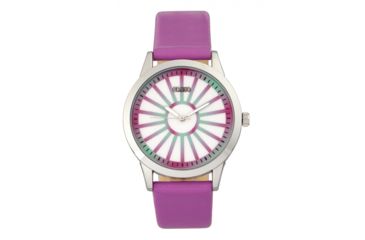 Image of Crayo Electric Leatherette Strap Watch, Fuchsia, CRACR5001