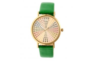 Image of Crayo Fortune Strap Watch, Multicolor/Green CRACR4304